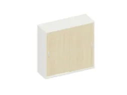 Schuifdeurkast 1150x1200x430mm Decor Romp Wit Decor Front Esdoorn