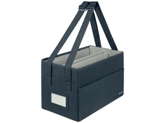 Leitz Hot Desking Stoffen opbergtas Fluweel Grijs 35,5x21x20cm - 2