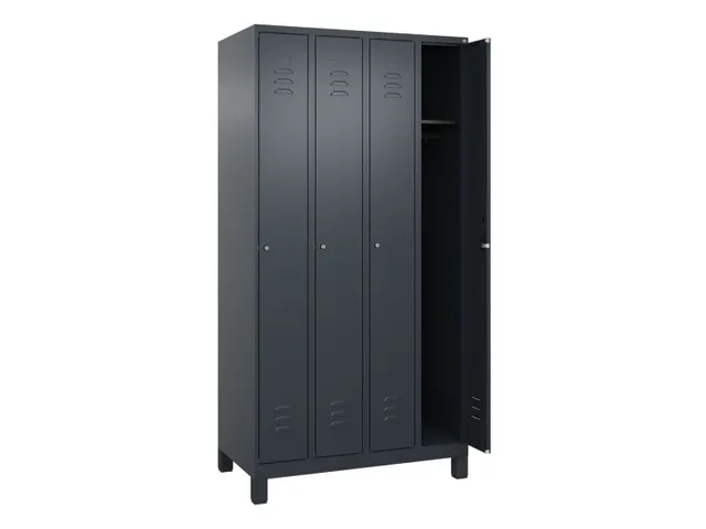 locker,HxBxD 1950x1000x500mm,4vak,vak B 250mm,cil.-slot,voeten