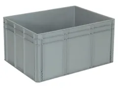 Bac Grande Capacité Norme Europe 175L Hxlxl 420X800X600Mm Pp Gris