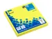 Bloc-mémos 75x75 ligné jaune brillant 80 feuillets