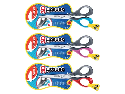 Kinderschaar Maped Sensoft 13cm links assorti