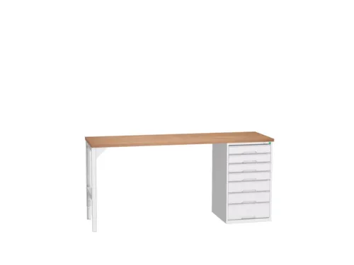 werkbank,HxBxD 930x2000x600mm,multiplexblad,2voeten/1container