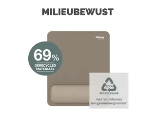 Muismat met polssteun Fellowes Breyta zand 20x24cm - 15