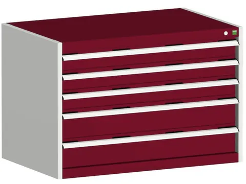 ladekast HxBxD 700x1050x750mm 5laden romp RAL7035 front RAL3004