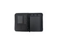 Schrijfmap STOP Maupiti A5 met rits zwart