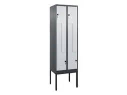 Z-garderobekast,HxBxD 2120x600x500mm,vak B 150/300mm,draaigrendel