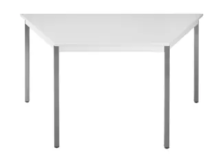 Tafel Trapeziumvormig 120x60 Cm Frame Antraciet Blad Lichtgrijs - 1
