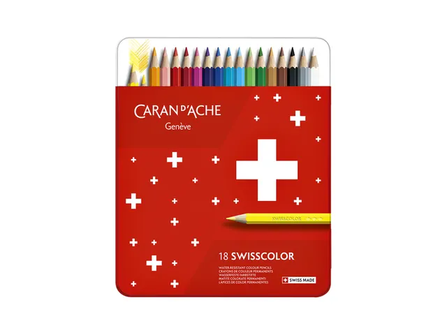 Kleurpotloden Caran d'Ache Swisscolor 18stuks assorti
