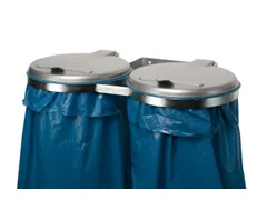 Dubbele Afvalverzamelaars Wandhouder Bxd 800x530mm 120 liter Zak