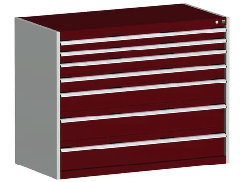Ladekast 1000x1300x750mm 7laden 200kg Kleur Ral3004