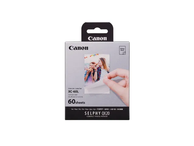 Canon XC-60L-inkt- en papierset, 54 x 85 mm, 60 prints
