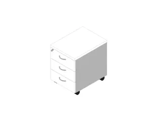 mobiel ladeblok,HxBxD 580x420x560mm,3lade(n),centr. vergrendeling - 1