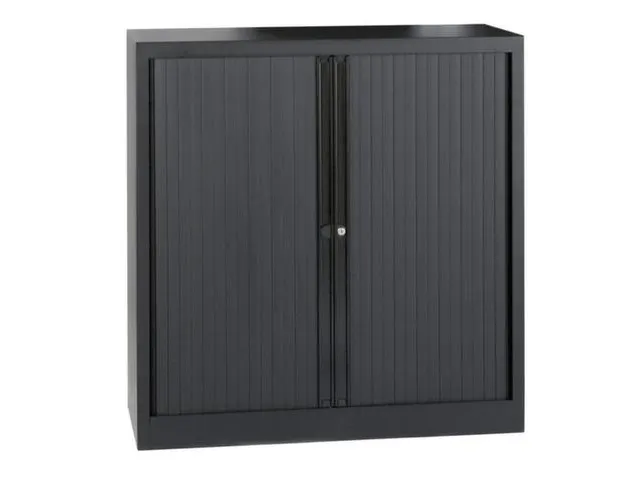 jaloeziedeurkast,HxBxD 1030x1200x430mm,2,5 OH,romp zwart,front zwart
