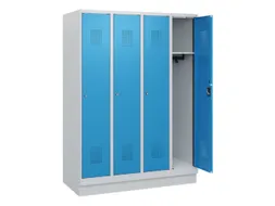 schoollocker,HxBxD 1630x1200x500mm,4vak,vak B 300mm,cil.-slot,sokkel