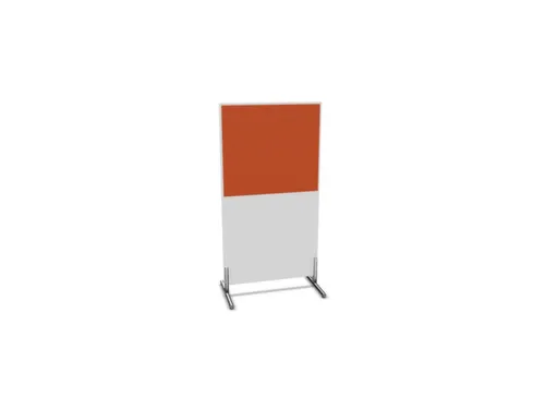 scheidingswand,HxB 1545x800mm,Bl-wit,BN3012-oranje