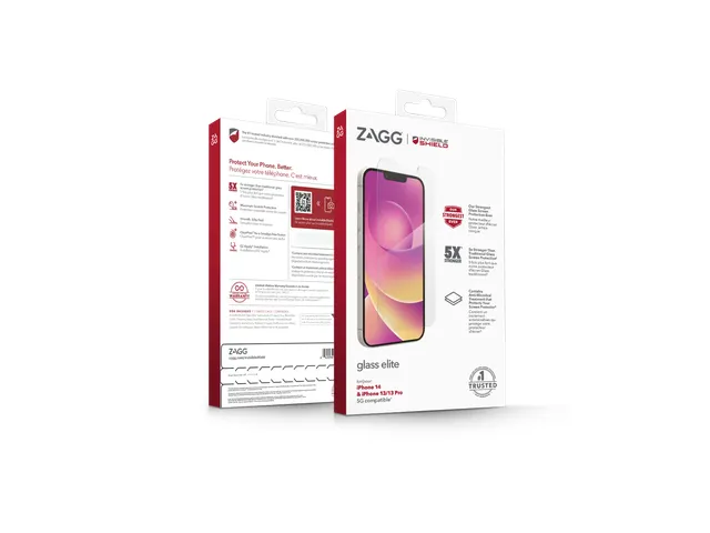 InvisibleShield Glass Elite, Apple, iPhone 16e/14/13/13 Pro, Antibacte