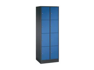 lockerkast,HxBxD 1950x620x500mm,2x4vakken,cil.-slot,sokkel - 2