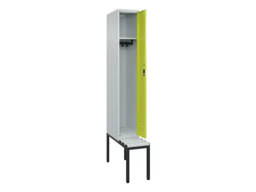 locker met bank,HxBxD 2120x300x815mm,1vak,vak B 300mm,cil.-slot