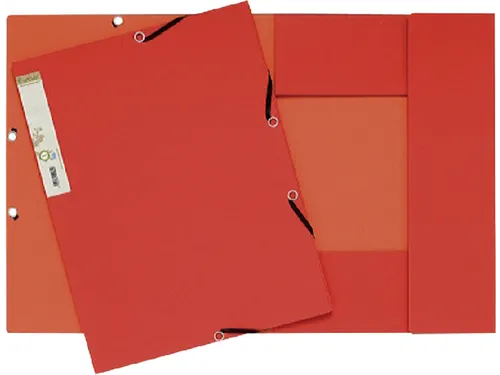 Elastomap Exacompta Forever A4 3 kleppen 380gr karton Rood