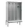 locker met bank,HxBxD 2120x1200x815mm,4vak,vak B 300mm,cilinderslot