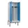 PBM-locker met bank,HxBxD 2120x800x815mm,2vak,vak B 400mm,draaigrendel
