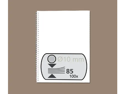 Draadrug Fellowes 10mm 34-rings A4 zilver 100stuks