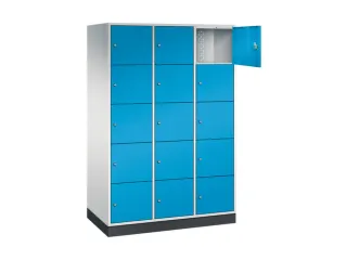 grootvolume-lockersysteem,RAL 7035/RAL 5012,HxBxD 1950x1220x600mm - 1