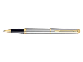 Rollerpen Waterman Hémisphère Stainless Steel GT Fijn Zwarte inkt - 1