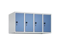 opzetkast,v. locker,4vak.,vak B 250mm,HxBxD 500x1000x500mm,vleugeldeur
