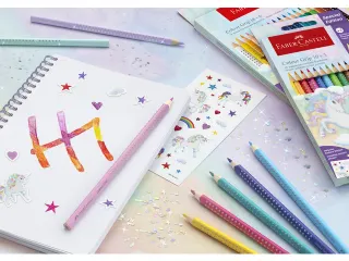Kleurpotlood Faber-Castell Grip Unicorn 10 colour grip + 3 sparkle pas - 4
