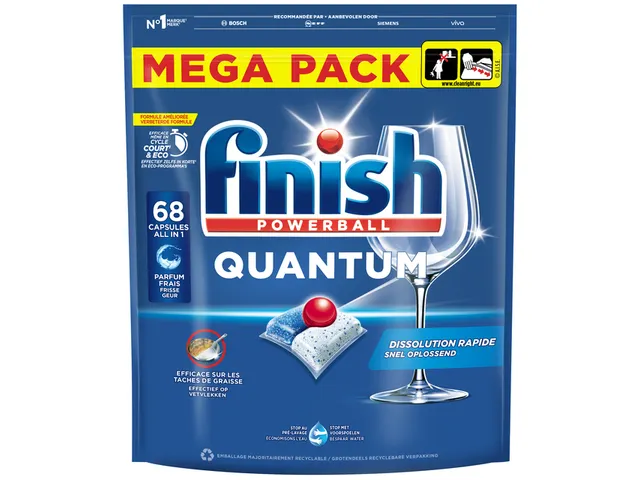 Vaatwastabletten Finish Quantum Regular 68 stuks