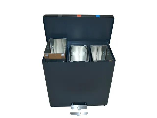 Brandveilige Pedaalemmer Recyclokick 3 Grafietgrijs 3x 34 liter
