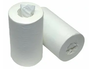 Poetsrol Budget Mini 1-laags 21,5xØ14cmx120m 11 rollen Wit - 1