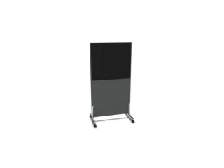 scheidingswand,HxB 1545x800mm,MS-donkergrijs,BN8033-zwart - 2