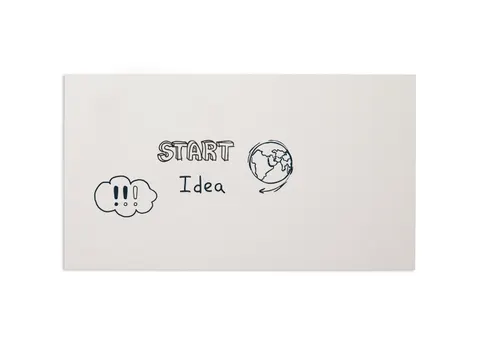 Whiteboard 98x198cm Zonder Rand Gelakt Staal Magnetisch