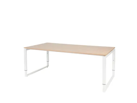 Domino Plus Vergadertafel Hoogte Instelbaar 200x100 Havana/Kersen 25mm