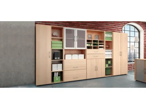 kantoorstelling HxBxD 2160x800x420mm beuken