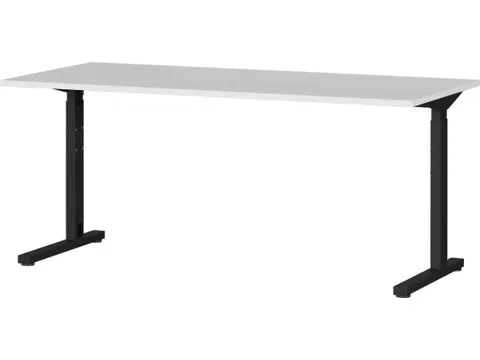 In hoogte verstelbaar bureau,HxBxD 700-800x1600x800mm,blad lichtgrijs