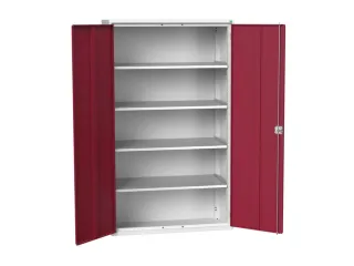 universele kast,HxBxD 2000x1300x550mm,4xStalen bodem,draaigrendelslot - 1