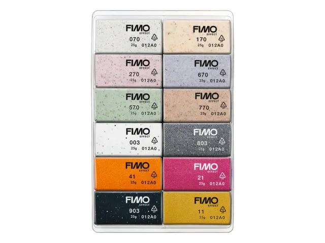 Klei Fimo effect colour pak à 12 Boho kleuren