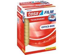 Tesa Office Box Plakfolie Transparant 12mmX66m 12 Stuks