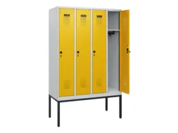 schoollocker,HxBxD 1950x1200x500mm,4vak,vak B 300mm,draaigrendel