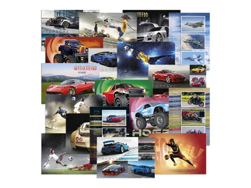 Beloningsposter-kaart De Stulp thema voertuigen en sport A4 assorti