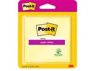 Memoblok Post-it 6920 Super Sticky 76x76mm geel - 6