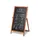 Krijtstoepbord Houten A-Bord Flip 55x105cm Lichtbruin