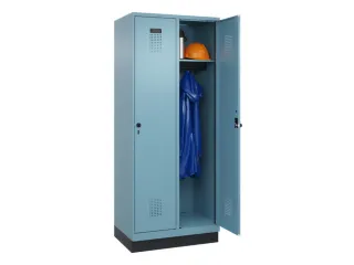 locker,HxBxD 1950x800x500mm,2vak,vak B 400mm,draaigrendel,sokkel - 1