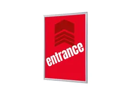 Kliklijst A1 complete set met print "ENTRANCE" Rood