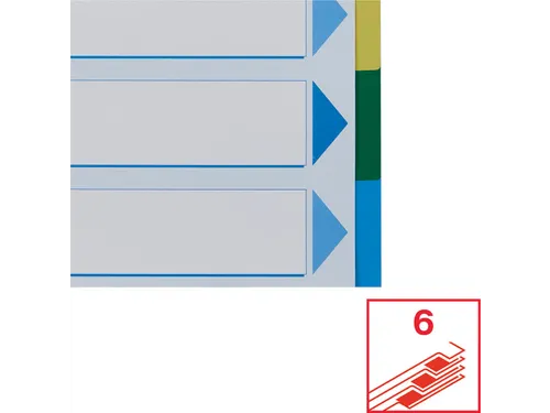 Esselte Tabbladen 6 Tabs