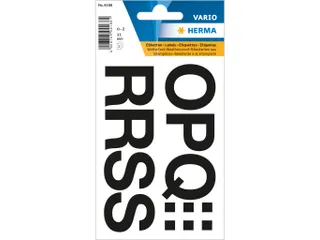 Etiket HERMA 4188 33mm letters O-Z zwart 22 stuks - 2